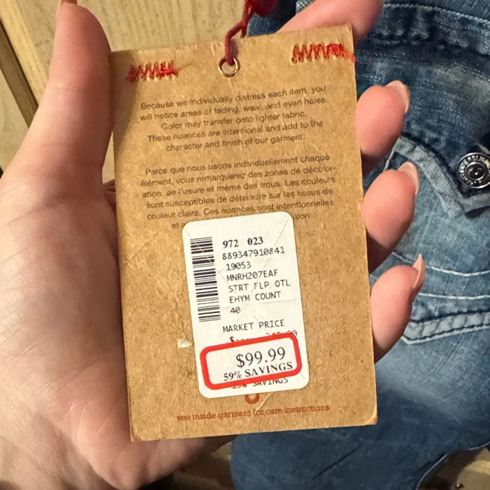 True Religion Dark Blue Straight Jeans